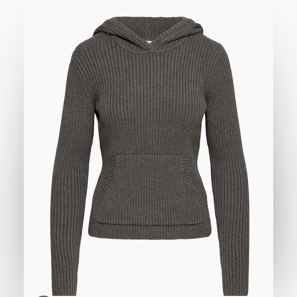 Aritzia Sunday best levitate hoodie, charcoal grey, Small